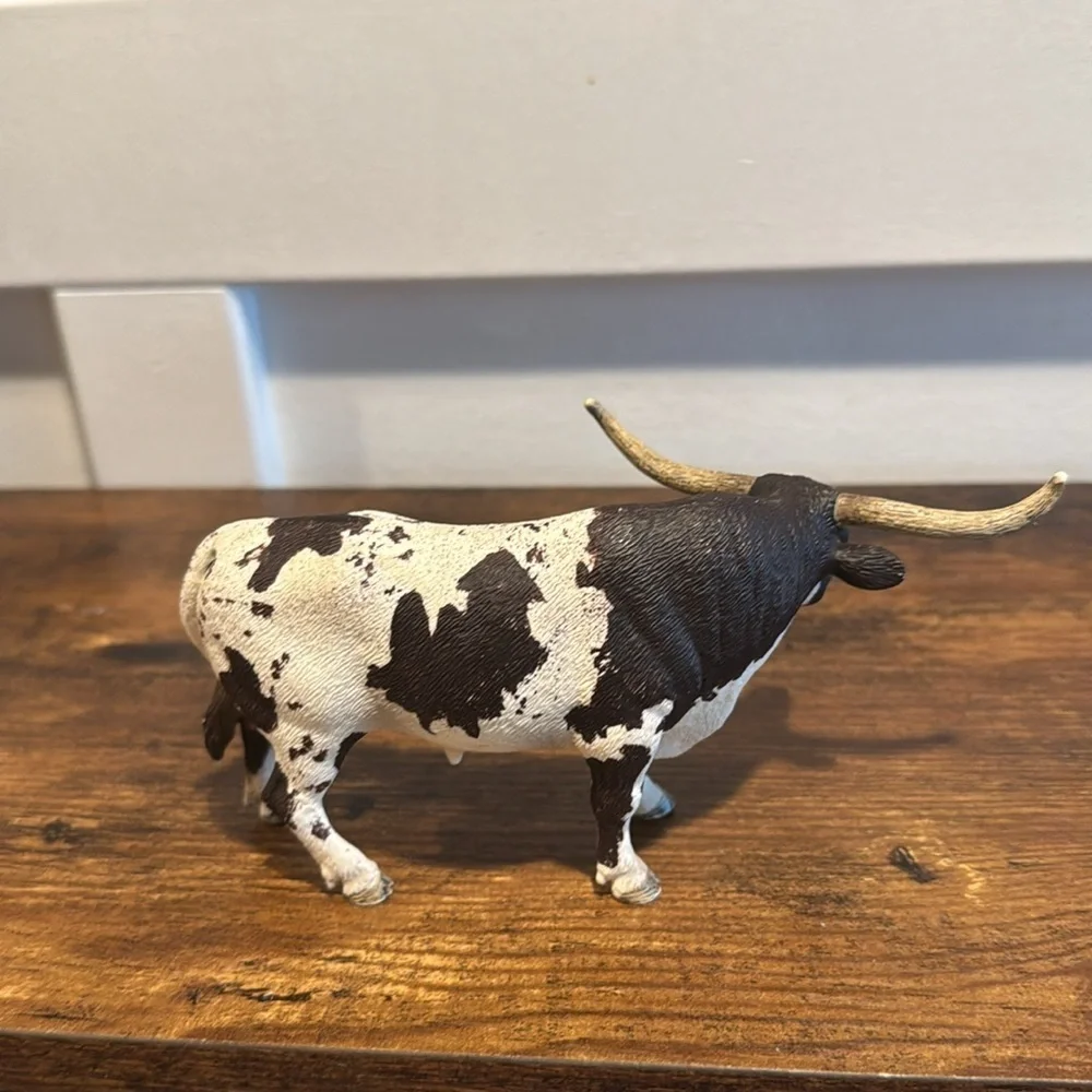 Schleich One Texas Longhorn Bull Steer #D73527 Retired Ranch Animal 2012.